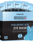 Maskiss Hyaluronic Acid Eye Masks for Dark Circles Puffy Eyes Undereye Bags - Blue