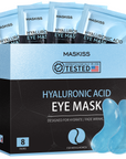 Maskiss Hyaluronic Acid Eye Masks for Dark Circles Puffy Eyes Undereye Bags - Blue