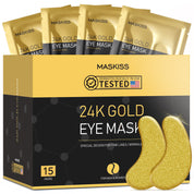 Maskiss 24K Gold Under Eye Patches for Wrinkle, Dark Circles and Puffiness