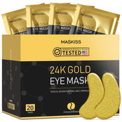 Maskiss 24K Gold Under Eye Patches for Wrinkle, Dark Circles and Puffiness