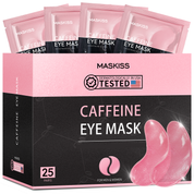 Maskiss Caffeine Eye Masks for Dark Circles Puffy Eyes Undereye Bags- Pink