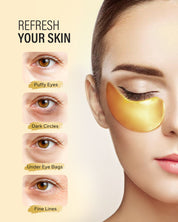 Maskiss 24K Gold Under Eye Patches for Wrinkle, Dark Circles and Puffiness